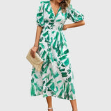 Joyce | Robe Midi Fleurie Flatteuse