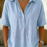 Willow | Blouse avec Col et Détails Boutonnés