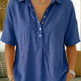 Willow | Blouse avec Col et Détails Boutonnés