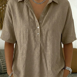 Willow | Blouse avec Col et Détails Boutonnés