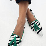 Riane™ | Mocassins Zebra Green