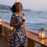Thea | Robe florale subtile à longueur genou