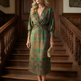 Lune | Robe Midi Wrap Naturelle
