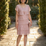 Makena | Robe longueur genou à pois