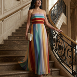 Sereine | Robe Maxi à Rayures Légères