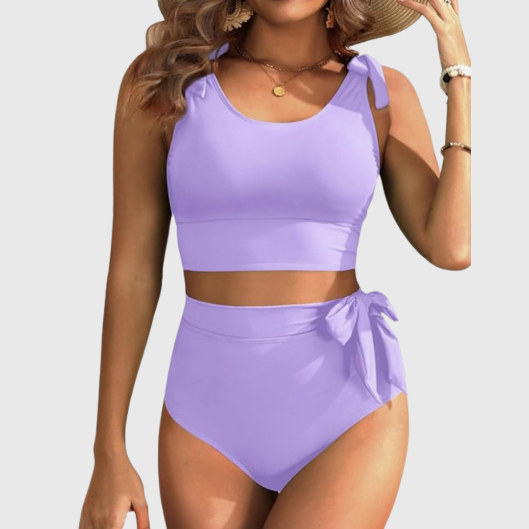 Marianne | Ensemble de Bikini Deux Pièces Taille Haute