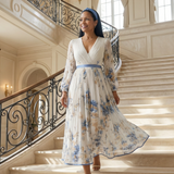 Rielle | Robe Midi Plissée à Enveloppe