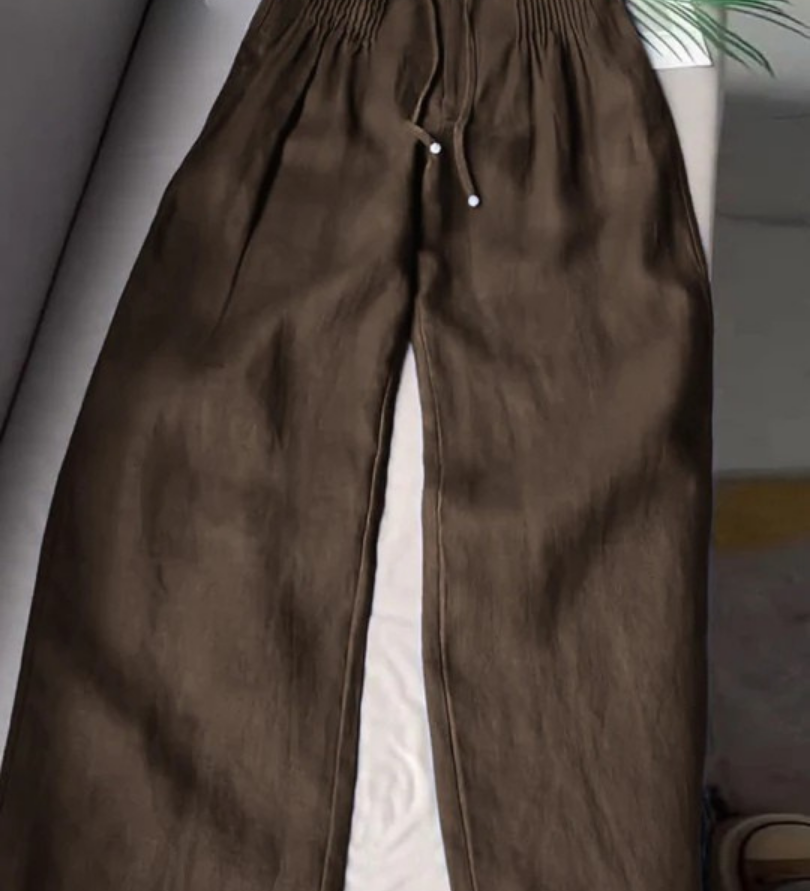 Camille | Pantalon Élegant à Jambe Large
