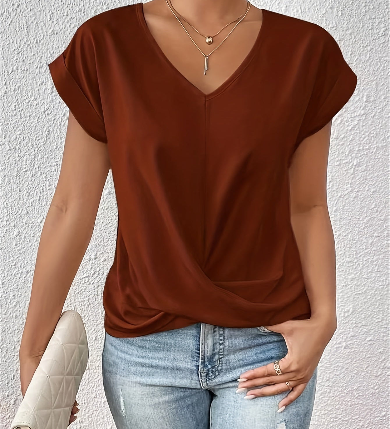 Liv | T-shirt décontracté avec encolure en forme de cœur