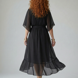 Elric | Robe Midi Drapée