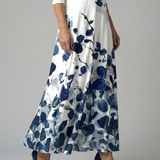 Celine | Robe Midi Croisée à Col