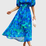 Joyce | Robe Midi Fleurie Flatteuse