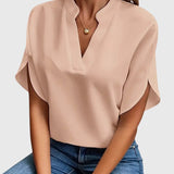 Manon | Chemise V-Cou Douce et Élégante