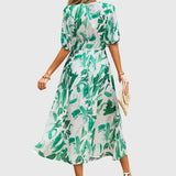 Joyce | Robe Midi Fleurie Flatteuse