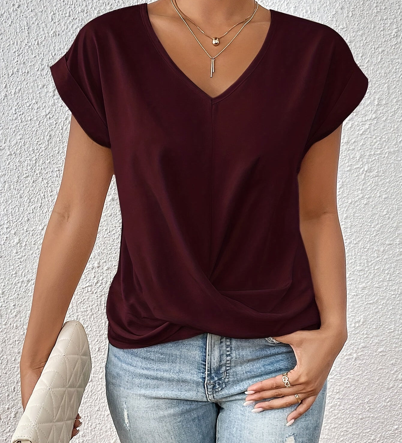 Liv | T-shirt décontracté avec encolure en forme de cœur