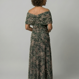 Calen | Robe Midi Décontractée à Épaules Dénudées