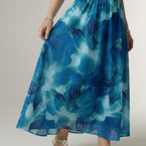 Sylin | Robe Midi à Encolure Halter Froncée
