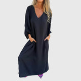 Vanessa | Boho Long Dress with Pockets
