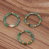Harriet | Ensemble de Trois Bagues à Perles Facettées