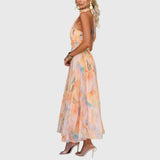 Belinda  | Robe Maxi à Col Halter