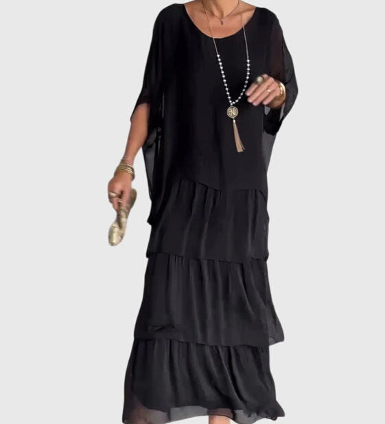 Bernadette | Robe Élégante Longue et Fluide