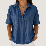 Willow | Blouse avec Col et Détails Boutonnés