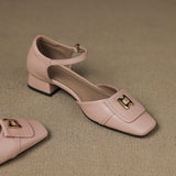 Elvane Boucle Cuir Mary-Janes
