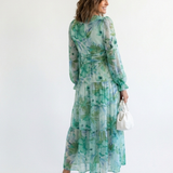 Althea | Robe Maxi Fleurie à Manches Longues