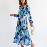 Althea | Robe Maxi Fleurie à Manches Longues