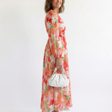 Althea | Robe Maxi Fleurie à Manches Longues