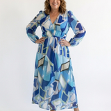Althea | Robe Maxi Fleurie à Manches Longues
