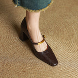 Pompes en cuir Marleon
