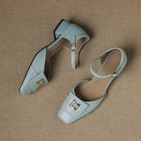 Elvane Boucle Cuir Mary-Janes