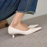 Verrines en cuir à talons bas