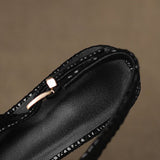 Céliane Pointed Leather Slingback Heels