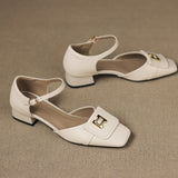 Elvane Boucle Cuir Mary-Janes