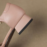 Elvane Boucle Cuir Mary-Janes