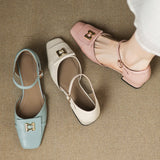 Elvane Boucle Cuir Mary-Janes