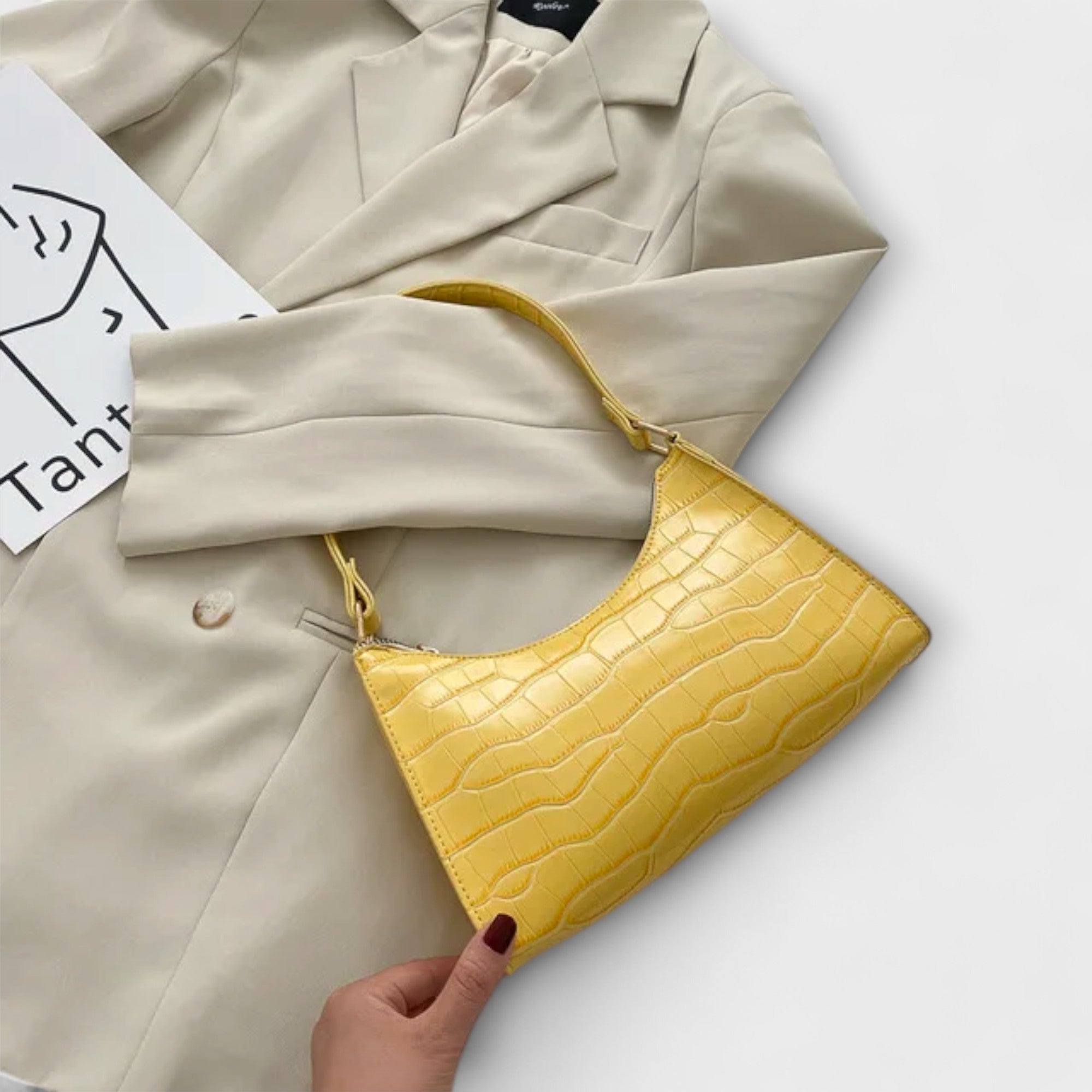 Solène | Sac en Cuir Brillant