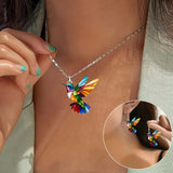 Collier de Colibri Magnifique avec Boucles d'Oreilles Bonus – Offre Limitée