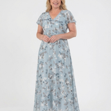Ismeria | Robe Maxi en Chiffon Floral