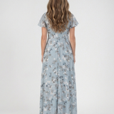 Ismeria | Robe Maxi en Chiffon Floral
