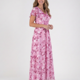 Ismeria | Robe Maxi en Chiffon Floral