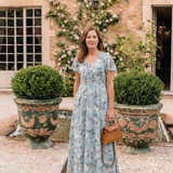 Ismeria | Robe Maxi en Chiffon Floral