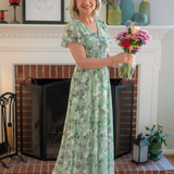 Ismeria | Robe Maxi en Chiffon Floral