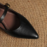 Escarpins chatons en cuir Eloria