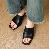 Mules en cuir Virelle Curve