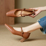 Orvane Mary Jane en cuir