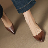 Talons chat en cuir Calenne
