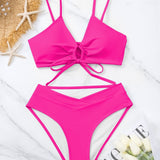 Beatrice | Ensemble de bikini deux pièces à nouer à l'avant